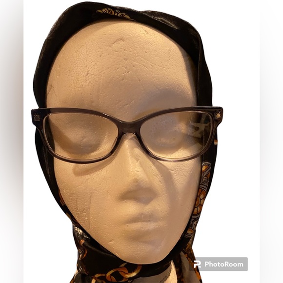 🇮🇹Dior~Transparent Brown Shiny Lightweight Eyeglass Frames Silver Logo/Details - Picture 3 of 14